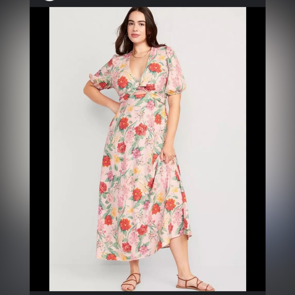 Beautiful Floral Spring Summer Maxi Long Dress